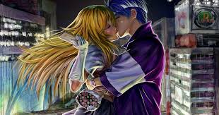 Anime girls, holding hands, couple, yuri, blonde, amusement park. 30 Anime Couple Hug Iphone Wallpaper Anime Top Wallpaper