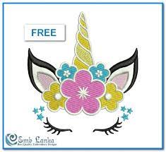 Free unicorn machine embroidery designs. Free Unicorn Head Embroidery Design Emblanka