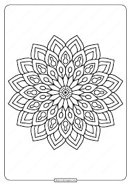 There are tons of great resources for free printable color pages online. Printable Flower Mandala Pdf Coloring Page