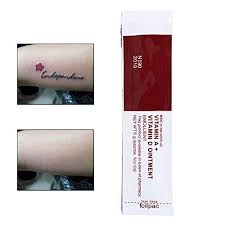 Lubriderm contains glycerin, which helps maintain moisture in the skin, as well as vitamin b5, which promotes faster healing, two important factors needed in lotions used in tattoo aftercare. Amazon Com Tattoo Cream 100 Pcs Vitamin A And D Aftercare Cream Anti Stain Ointment For Tattoos For Tattooing Body Art Permanent Makeup Supplies For Tattoo Artists Beauty Personal Care