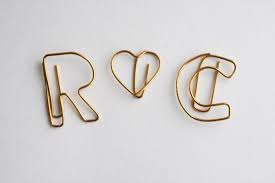 Bend the paper clip slightly so that the larger part is sticking out. Diy Paper Clip Letters Shapes Happiness Is