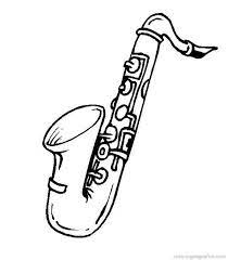 One line drawing piano music instrument vector illustration minimalist design. Musical Instruments Coloring Pages 51 Music Coloring Jazz Instruments Saxophone Art