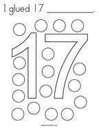 Printable, deped, resources, free, download, pictures, images, im's, lesson, school, instructional materials, kids, elementary, kindergarten, teachers, files, visual materials, visual aids, flashcards, picture cards, charts, coloring sheet. Number 17 Coloring Pages Twisty Noodle