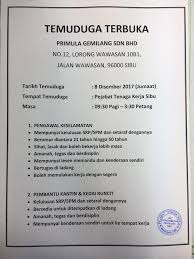 Untuk kerja kosong disember, cukup banyak kerja kosong yang dibuka. Kepada Para Pencari Kerja Di Pejabat Tenaga Kerja Sibu Facebook