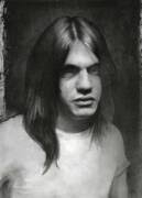 Malcolm Young drawing Poster by Christian Klute