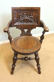 A guide to antique chair identification with photos. Antique Carved Oak Occasional Chair Desk Chair C 1900 10903 La97874 Loveantiques Com