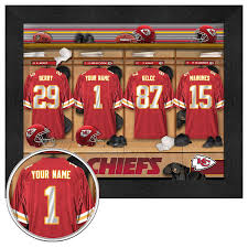 Locker Room Print Chiefs Personalized Nfl Locker Room Lockers