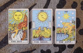 The sun major arcana tarot card meaning & reversed card meaning in the context of love, relationships, money, career, health & spirituality all the sun tarot card is the major arcana card of positivity, optimism, freedom and fun. Meaning Of The Moon Card In Tarot Lovetoknow