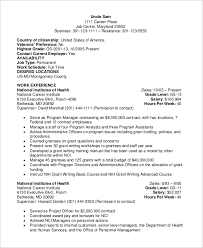 The chronological resume format is best for experienced job seekers. Free 8 Sample Federal Resume Templates In Ms Word Pdf