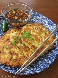 Jeon Korean Vegetable Pancake Recipe Vegetable Pancakes Korean Vegetables Recipes