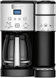 Once the keurig is set up with water in the reservoir, hit the power button to turn it on. Best Buy Cuisinart Coffee Center 12 Cup Coffee Maker And Single Serve Brewer Stainless Steel Ss 15