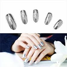 Women Mirror Powder Effect Chrome Nails Pigment Gel Polish Diy