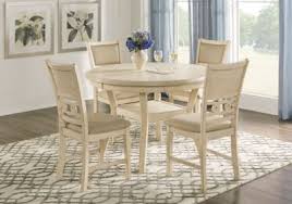 Brookgate Bisque 5 Pc Round Dining Set Dining Room Sets Round Dining Set Dining Table Dimensions