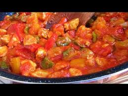 Pirjane Paprike S Piletinom Sataras Sauteed Peppers With Chicken Youtube Stuffed Peppers Sauteed Peppers Stuffed Hot Peppers