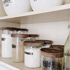 105oz Glass Storage Canister With Wood Lid Threshold In 2021 Glass Storage Storage Canisters Natural Dining Room