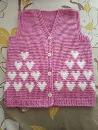 Yapimi Kolay Ve Kullanisli Bir Model Malzemeler Pembe Bebe Yunu Beyaz Bebe Yunu 3 Numara Sis Tig Dugme Y Baby Knitting Patterns Orgu Bebek Giysi Desenlerleri