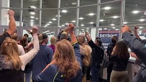 Donald Trump Supporters Chant Stop The Count Outside Vote Counting Center Metro News