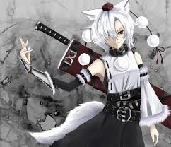 Badass Inubashiri Momiji Hats Girls With Swords Wolf Girl Anime Wolf Girl Red Hair Girl Anime Wolf Boy Anime In that mode, he has cat ears and a tail.