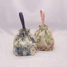 手作り袋 花柄 サブバッグ トラベルパック 女性用 巾着袋 手作りバッグ 巾着袋 巾着