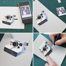 Pop Polaroid1 Mini Pop Up Cards Pop Up Book Diy Pop Up Card