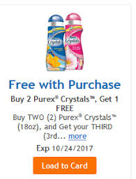 Buy Two Purex Crystals And Get One Free Kroger Digital Coupon 2 32 Each Purex Crystals Digital Coupons Purex