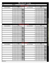 I was contacted recently by a personal trainer who wanted a template that he could use to customize a. 30 Useful Workout Log Templates Free Spreadsheets