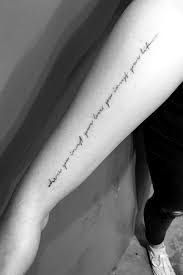 In arm, tattoo font and lettering; Sasha Pieterse Writing Forearm Tattoo Steal Her Style