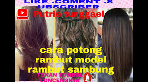 Check spelling or type a new query. Cara Potong Rambut Model Rambut Sambung Youtube