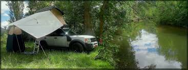 Tente De Toit Hussarde Quatro Sur 4x4 Lr Disco 3 En Mode Bivouac Tente De Toit Sejour Detente Remorque Camping