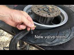 Hold the vs still with one hand while securing it to the other side with an srt. Wheel Tire Valve Stem How To Remove And Install It Mitch S Scooter Stuff Youtube
