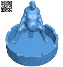Sumo Shaped Ashtray B005991 Download Free Stl Files 3d Model For 3d Printer And Cnc Carving Download Free Stl Files In 2020 Stl 3d Printing Free Design