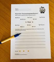 Помогите понять тему zusammengesetzte nomen: Bauernhof Zusammengesetzte Nomen 3 Grundschule Und Basteln Der Blog Von Beate Kurt