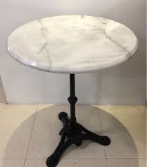 Diy coffee table with concrete legs. Round Marble Top Coffee Table Furniture Home Living Furniture Tables Sets On Carousell