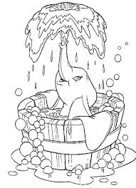 Bath Time The Drawing I Did Of This Came Out So Great I Am Really Pleased D Elephant Coloring Page Disney Coloring Pages Coloring Books