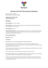 Minutes of the 45th Annual General Meeting