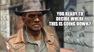 Well, it's time. Join the Nuka World raiders in Commonwealth domination  or... I think I'll shoot Shank in the face, first