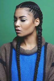 African American Two French Braids Black Hairstyles African American Franzosisch Braid Frisuren Cool Braid Hairstyles