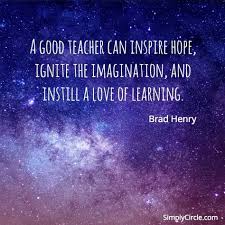 A Good Teacher Can Inspire Hope In 2020 Teacher Appreciation Quotes Teacher Favorite Things Appreciation Quotes