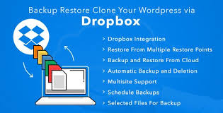 Backup Restore Clone Your Wordpress Via Dropbox By Makewebbetter Backup Of Wordpress Site Via Dropbox Plu Wordpress Wordpress Plugins Design Wordpress Plugins