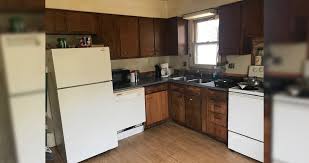 Maile remodels a dark 1970s kitchen into sunny 1940s delight. 1970s Kitchen Remodel Project By Angie At Menards