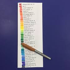 make this simple marker color chart