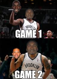 The brooklyn nets are an american professional basketball team based in the new york city borough of brooklyn. Nba Memes On Twitter Roy Hibbert Has Been Changing His Brooklyn Nets Mask From Kevin Garnett To Deron Williams Nbaplayoffs Bknvsmia Http T Co 6t9rts7hb9