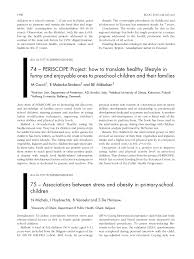 (b) physical activity and sedentary behavior, (c) dietary habits and use . Pdf 74 Periscope Project How To Translate Healthy Lifestyle In Funny And Enjoyable Ones To Preschool Children And Their Families