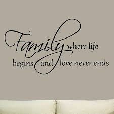 Check spelling or type a new query. Family Where Life Begins And Love Never Ends Vinyl Decal Wall Quote Home Decor Wall Quotes Home Quotes And Sayings Vinyl Quotes