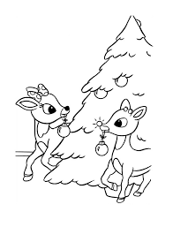 Father christmas with bell coloring page happy holidays candy canes printable sheet. Free Printable Rudolph Coloring Pages For Kids