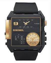 Diesel Men S Dz7196 Sba Analog Digital Black And Gold Dial Watch Diesel 262 00 Water Resistant To 165 Fe Diesel Watch Watches For Men Diesel Watches For Men
