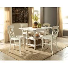 With a seat height of 25.5, this chair is perfect for a high counter while the back provides you with an adequate amount of support and comfort. Farmhouse Rustic Seats 2 Bar Table Sets Birch Lane