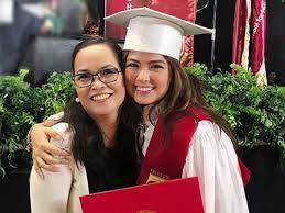She was first seen in tv commercials, such as vaseline shampoo between 2004 and 2005. Look Celebrities In Their Memorable Graduation Photos Gma Entertainment