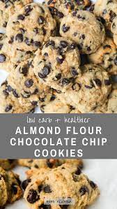 Keto Almond Flour Chocolate Chip Cookies Recipe Almond Flour Chocolate Chip Cookies Chocolate Chip Cookies Low Carb Chocolate Chip Cookies