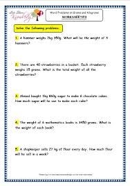 Apply long division method if necessary. Grade 3 Maths Worksheets 12 8 Word Problems On Multiplication And Division Of Grams And Kilograms Lets Share Knowledge